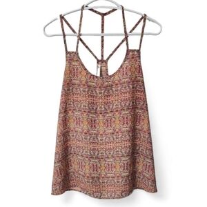 Nordstorm Soprano spaghetti straps paisley print top